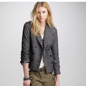 J.Crew Charcoal marled wool Thaddie blazer size 2